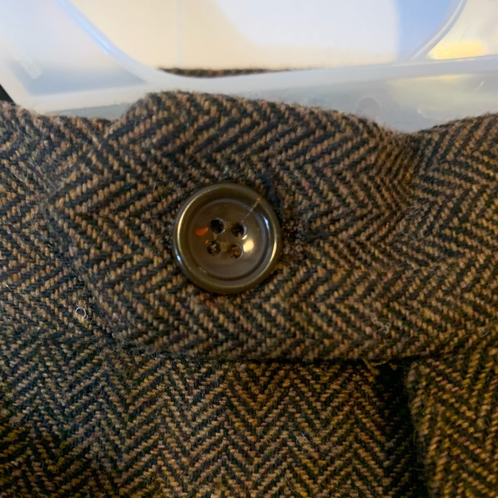 Brown Herringbone Men’s Two Piece Suit 5XL - Picture 7 of 11